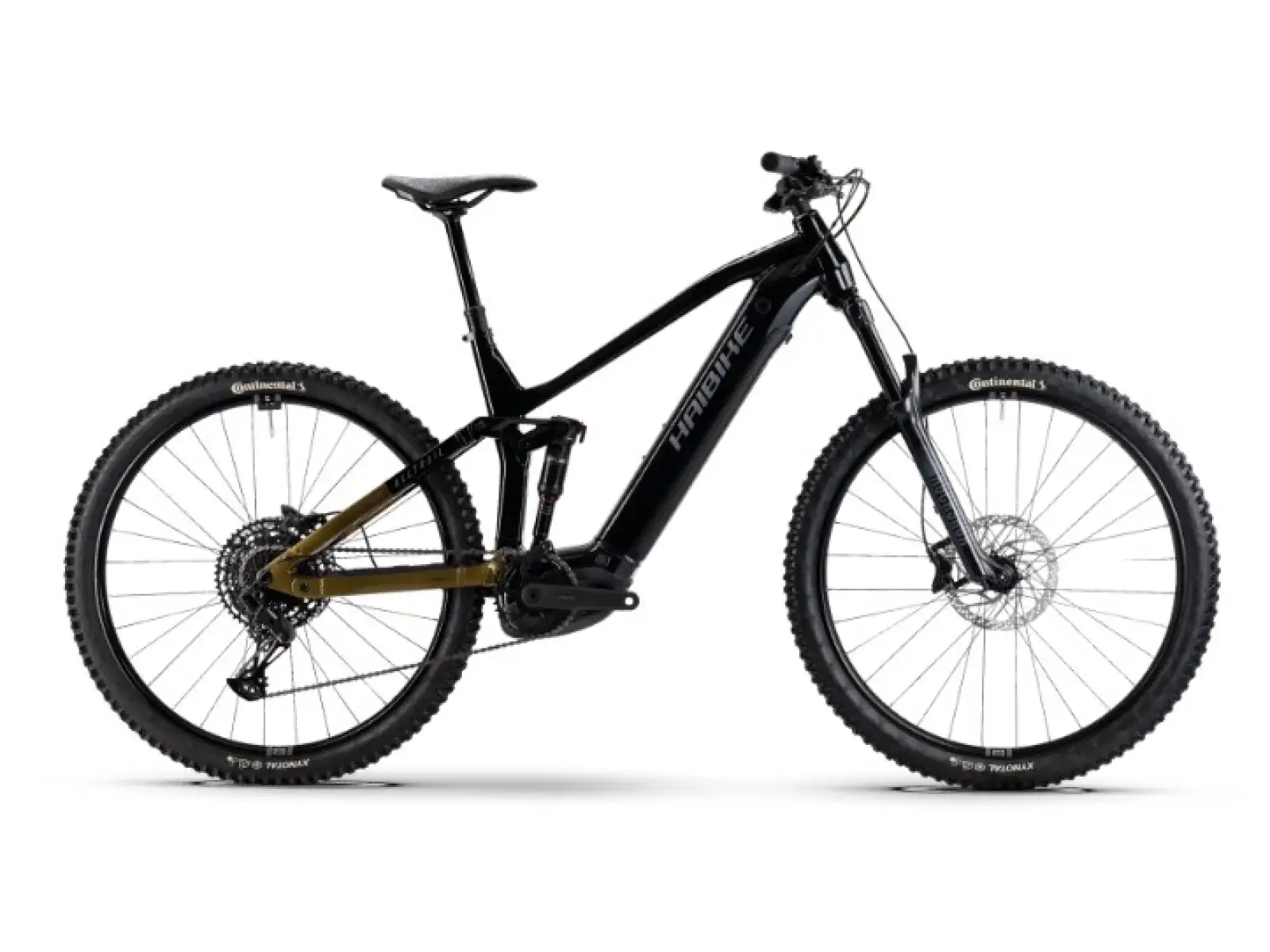 Haibike ALLTRAIL 10 800 Wh celoodpružený elektrobicykel black/ninja gold/grey