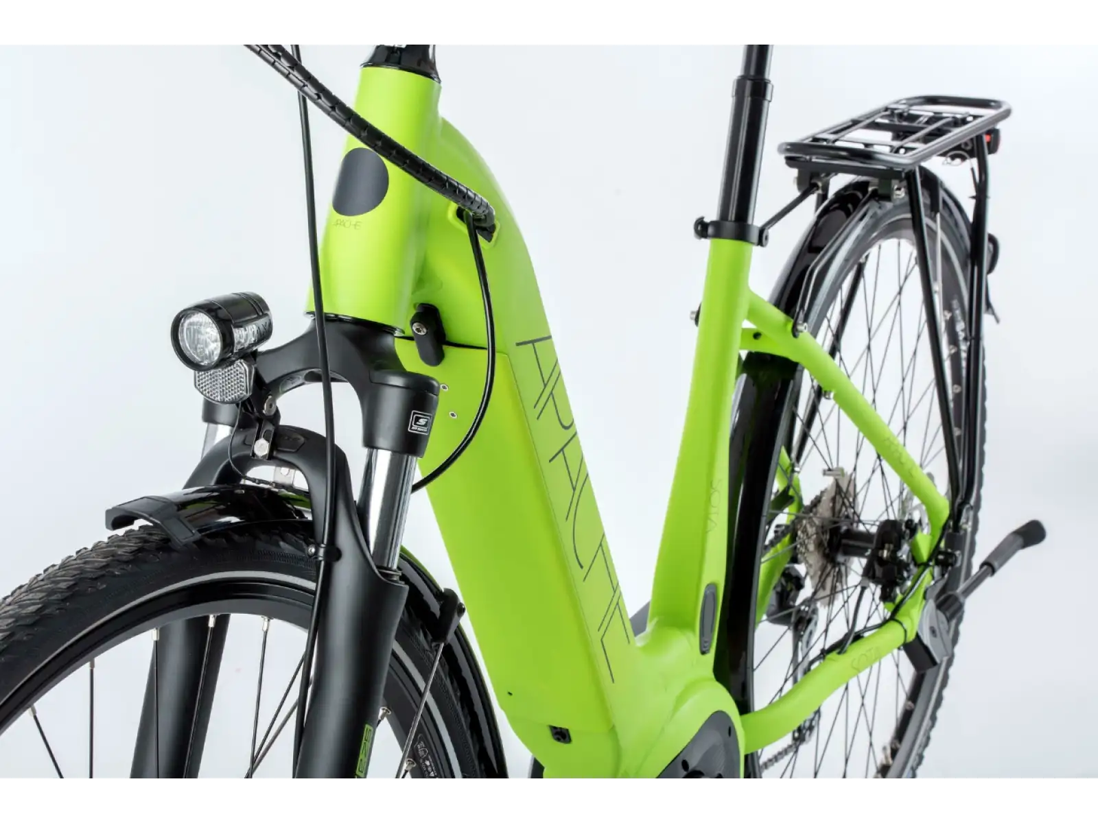 Apache Sota Bosch Active Plus 500 acid green nízkonástupový elektrobicykel