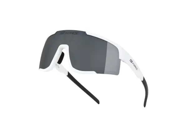 Force Zenith cyklistické okuliare biele/čierne zrkadlové sklo