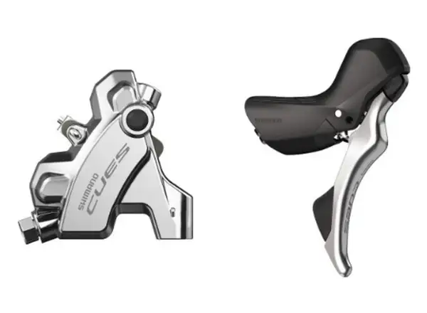 Shimano CUES BR-U6030 + ST-U6030 kotúčová brzda zadná pravá J-kit strieborná