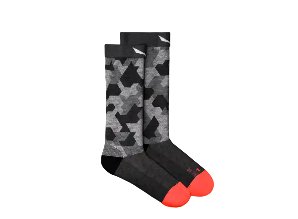 Salewa Pedroc Camo Merino Crew dámske ponožky Black Out