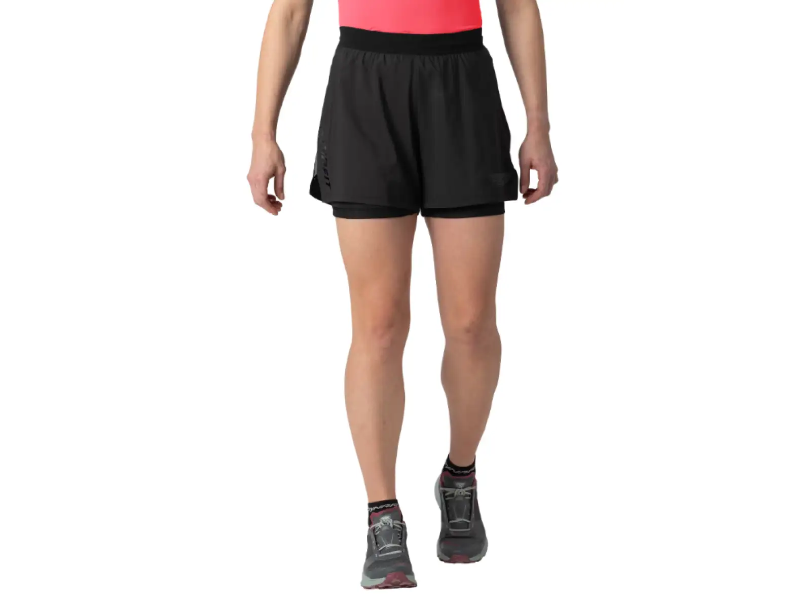Dynafit Alpine Pro 2v1 dámske bežecké kraťasy Black Out