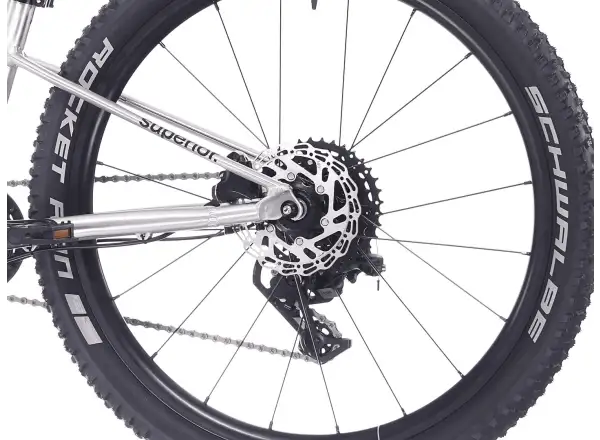 Superior TEAM 24 detský bicykel Gloss Brushed Alu / Rainbow Black