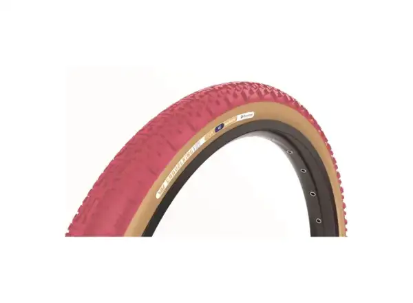Gravelový kevlarový plášť Panaracer GravelKing X1 700x45 (červená/hnedá)