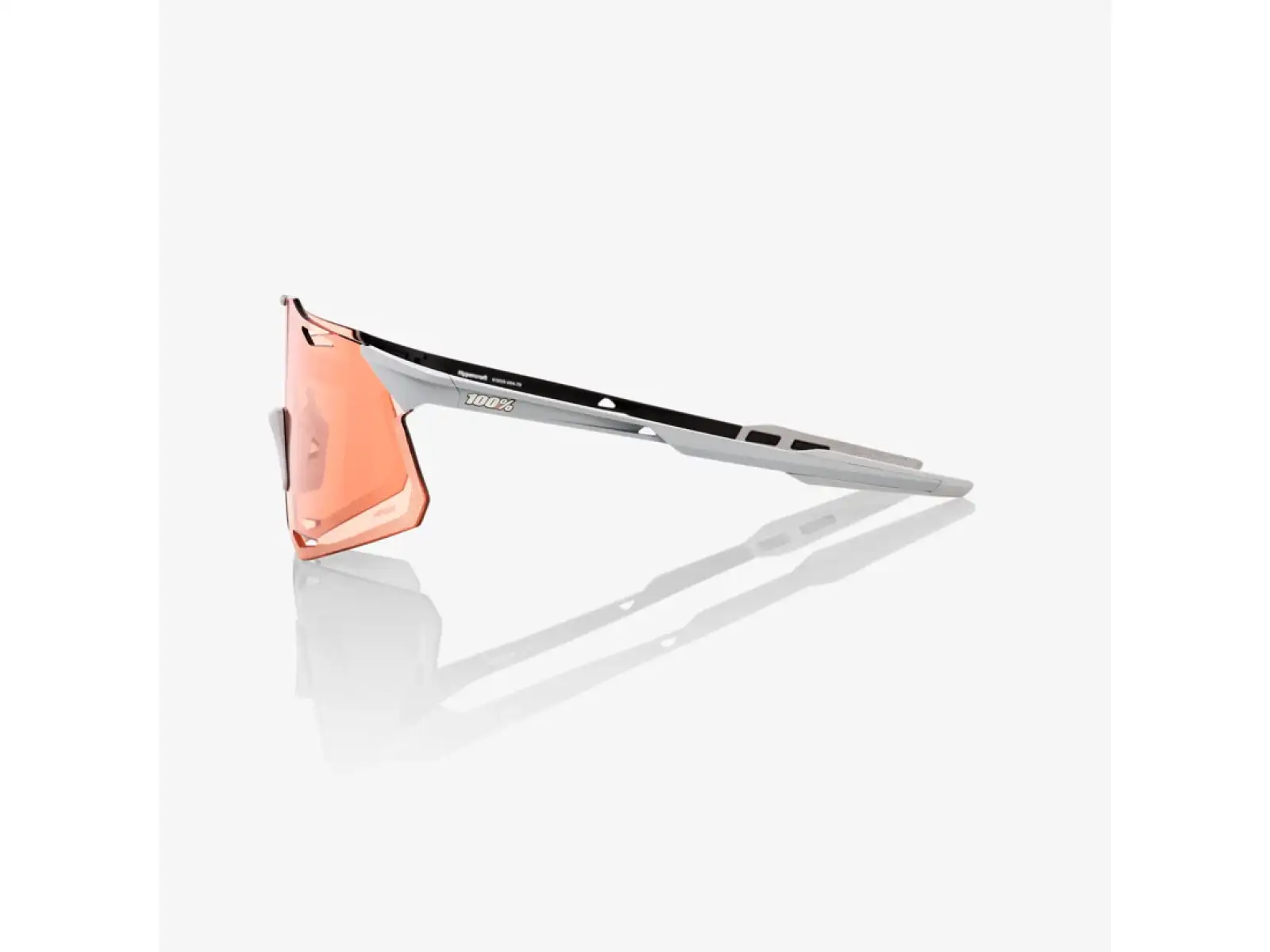100% Hypercraft okuliare Matte Stone Grey/HiPER Coral