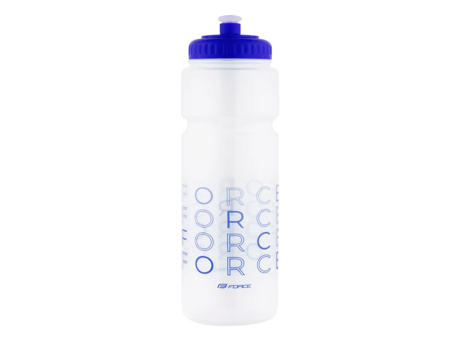 Force Enjoy cyklistická fľaša 750 ml transparentná/modrá