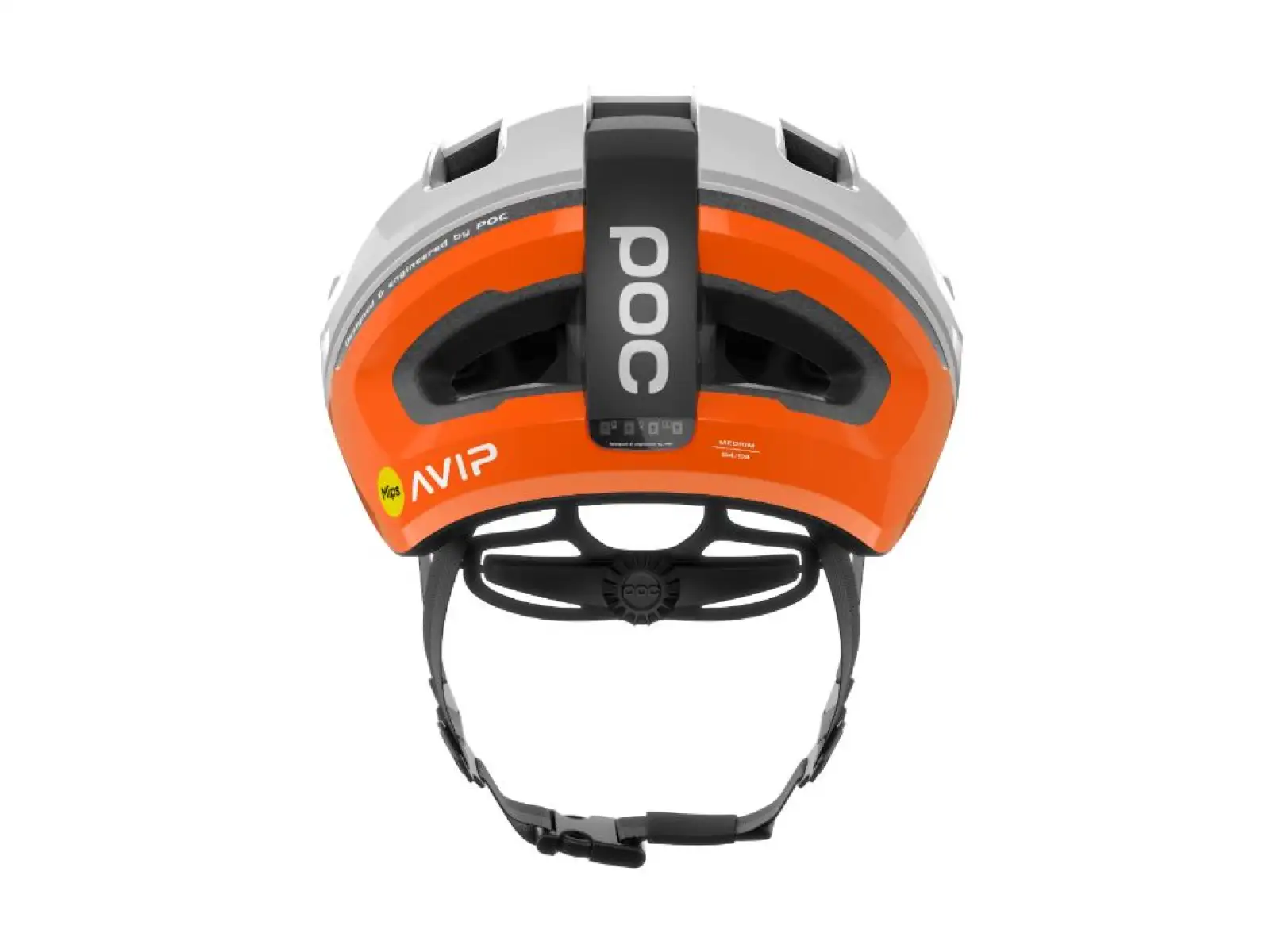 Cyklistická prilba POC Omne Beacon MIPS Fluorescent Orange AVIP/Hydrogen White