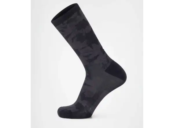 Mons Royale Atlas Merino Crew ponožky Black Logo AOP