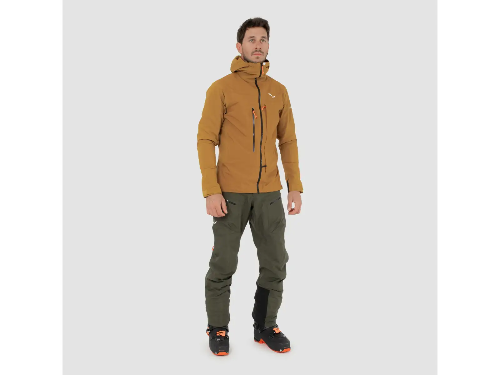 Salewa Sella 3L Powertex pánske nohavice Dark Olive