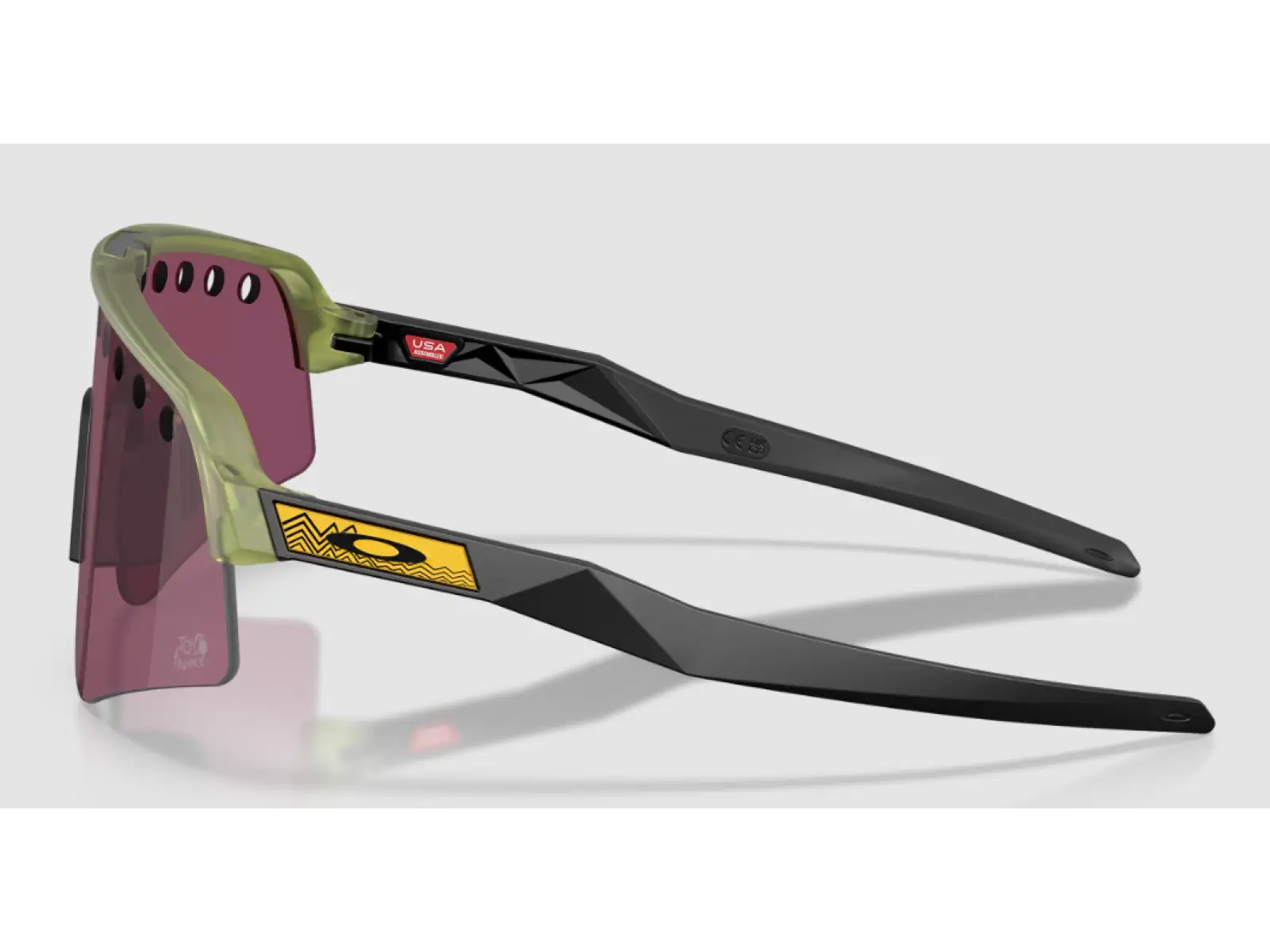 Oakley Sutro Lite Sweep okuliare Tour De France Matte Transparent Fern/Prizm Road Black