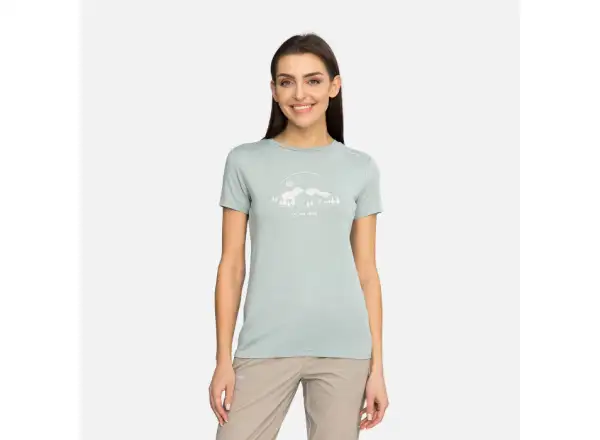 Viking Lenta Lady dámske tričko krátky rukáv Green/Beige