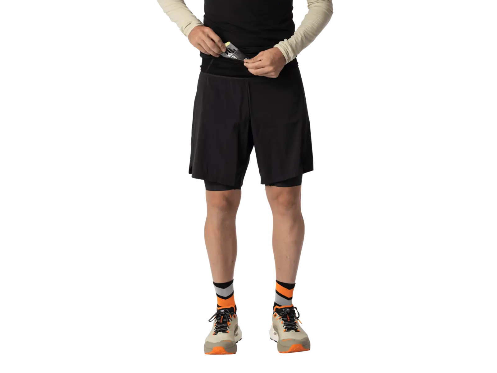 Dynafit Ultra 2v1 pánske bežecké kraťasy Black Out