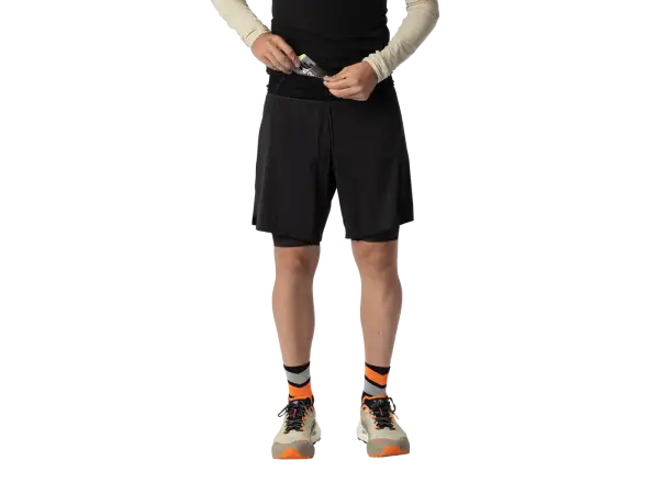 Dynafit Ultra 2v1 pánske bežecké kraťasy Black Out