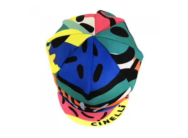 Cinelli DEEP LOVE DIVE cyklistická čiapka modrá/zelená/žltá