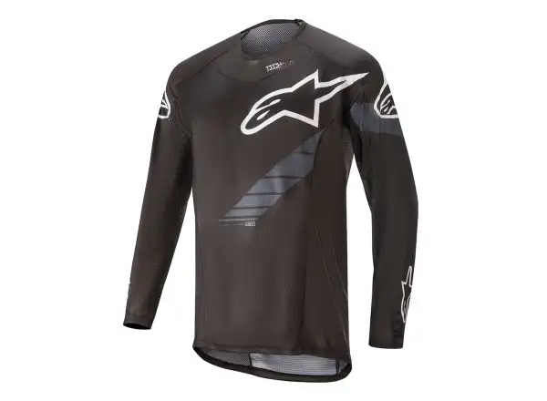 Alpinestars Techstar L/S Pánsky dres s dlhým rukávom Black Anthracite