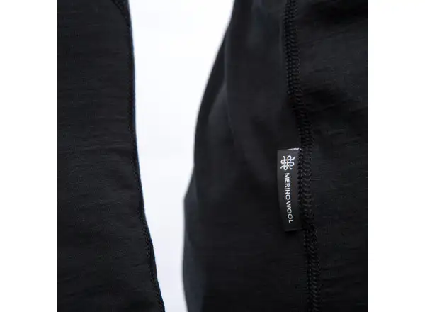 Sensor Merino Impress pánske tričko dlhý rukáv čierna/kosmos