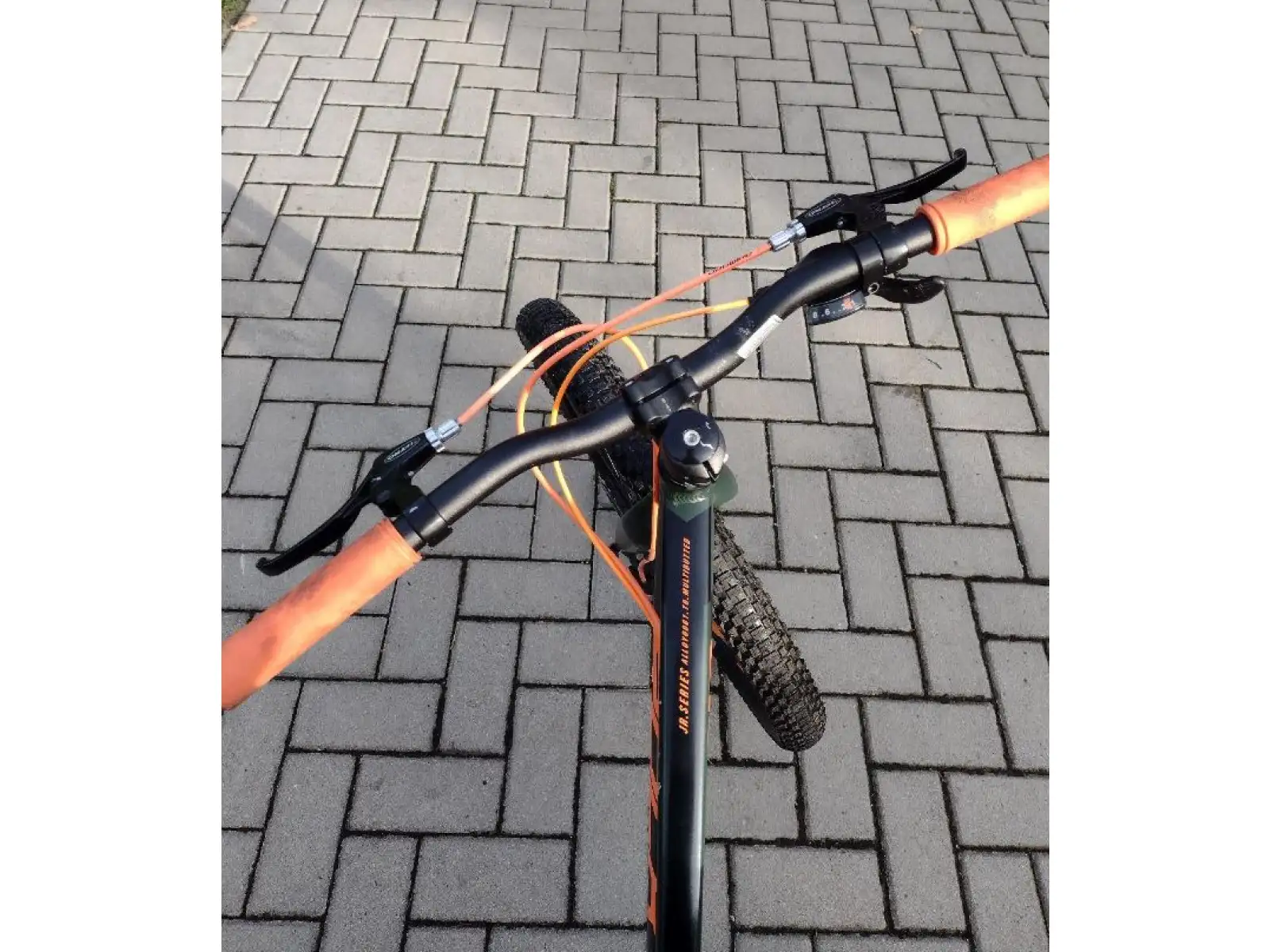 Rock Machine Blizz 24" HD detský horský bicykel khaki/oranžová