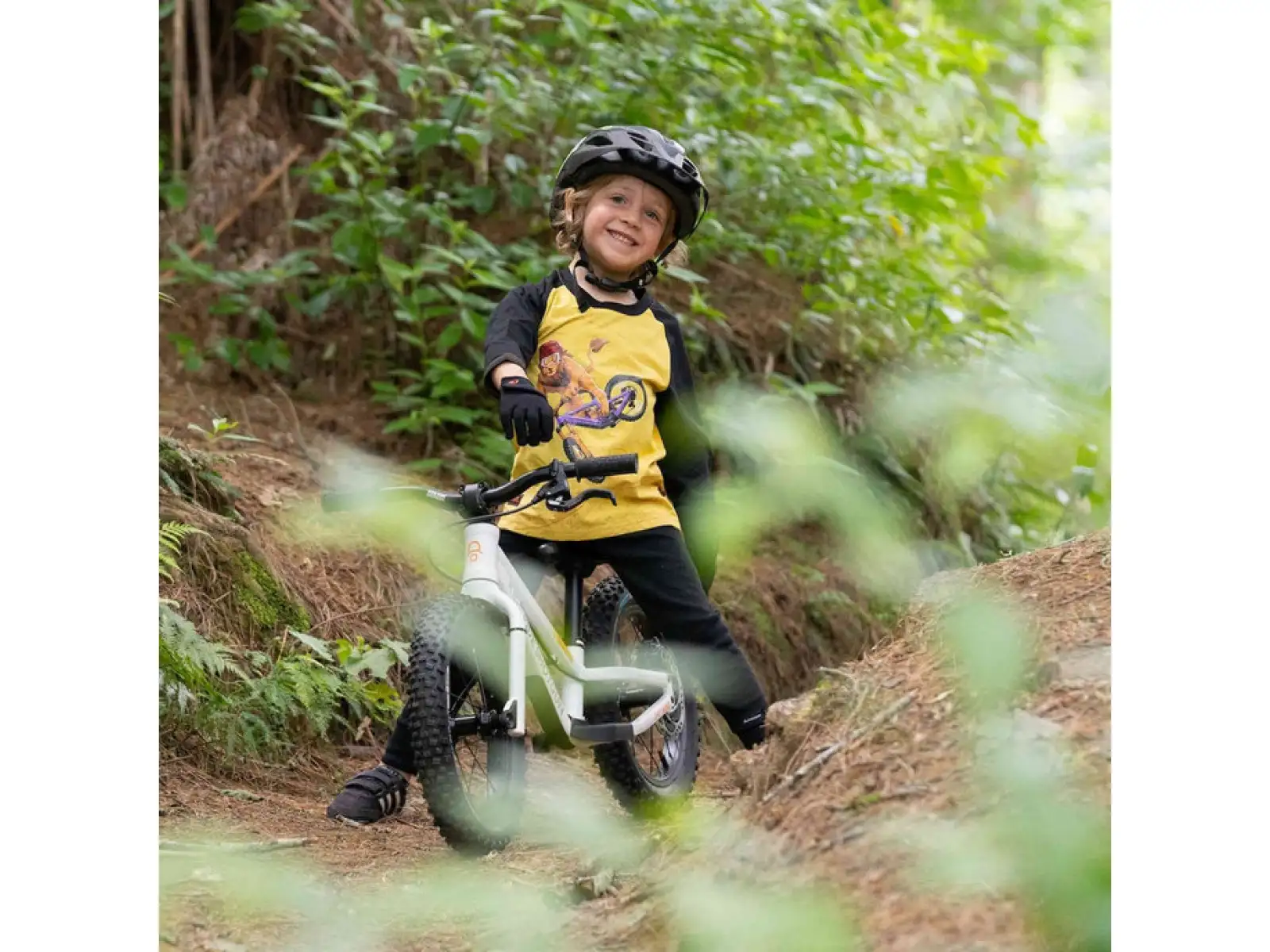 Kids Ride Shotgun Lion Windproof detský dres dlhý rukáv