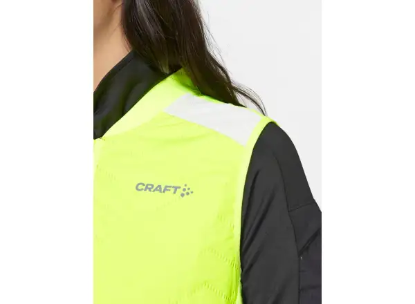 Craft ADV SubZ Lumen dámska bežecká vesta žltá