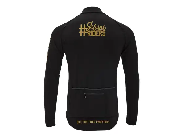 Silvini Leverono Pánsky dres s dlhým rukávom Black/Gold