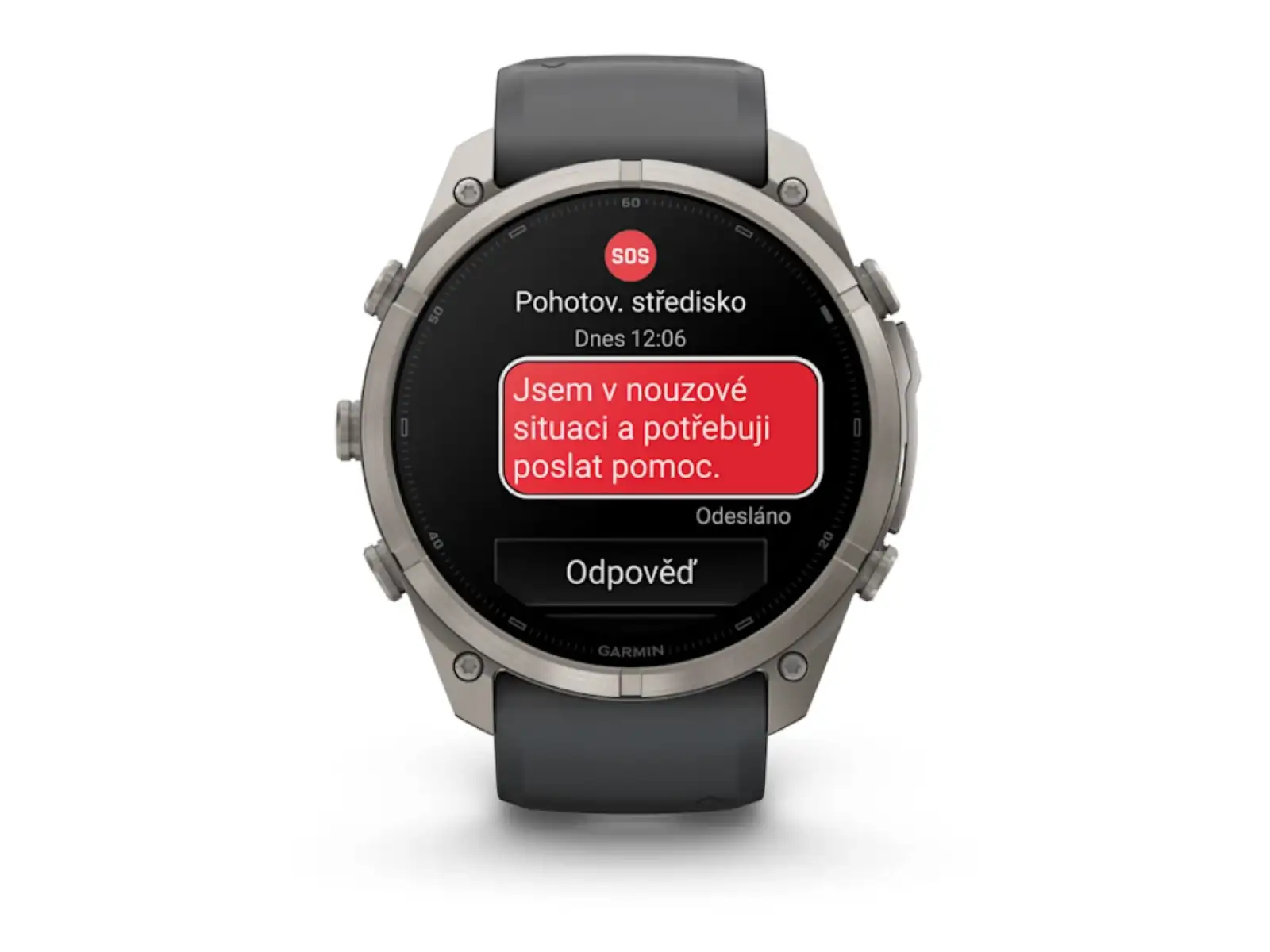 Garmin Fénix 9 Pro inReach 51 mm inteligentné hodinky Titanium Graphite/Black