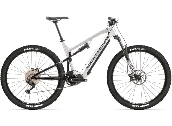 Rock Machine eBLIZZARD 30 S celoodpružený elektrobicykel SLVR/BLK/GRE