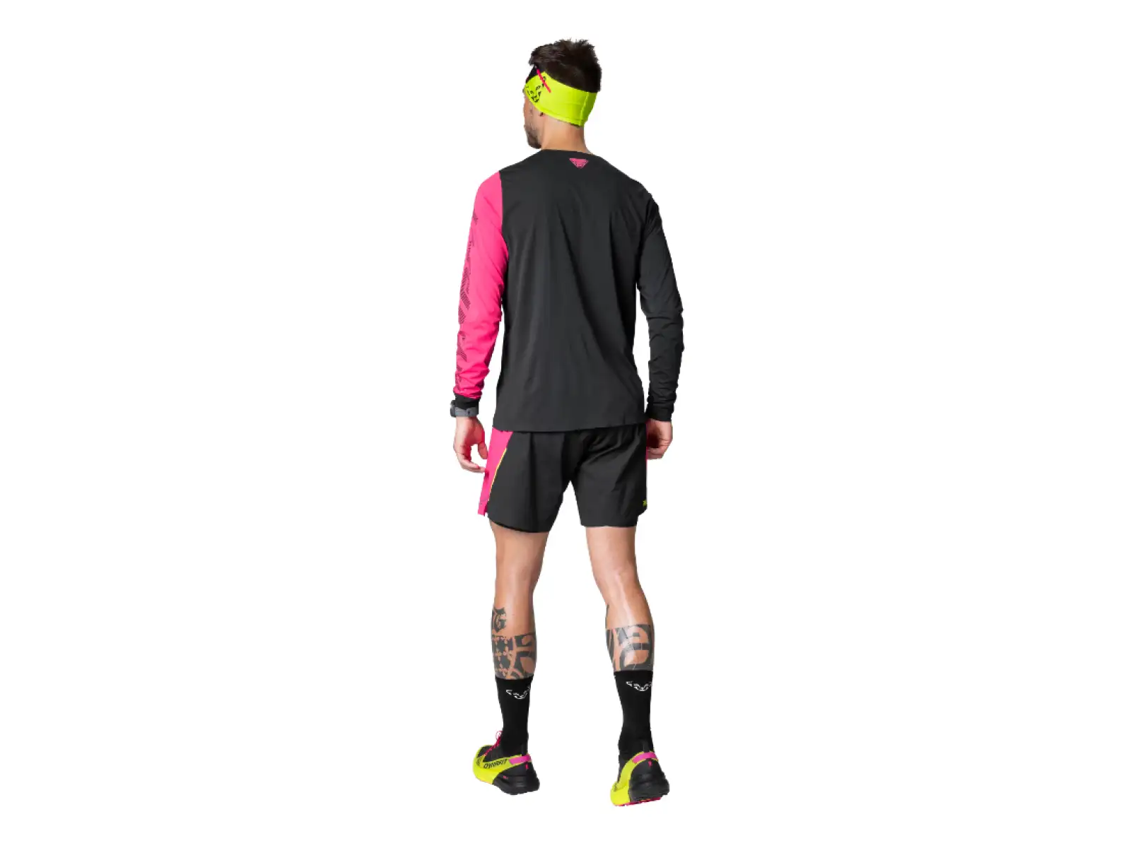 Dynafit DNA Ultra 2v1 pánske bežecké kraťasy Pink Glo