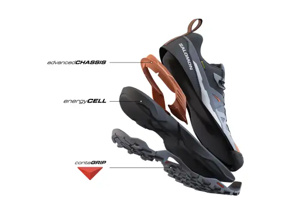 Salomon X Ultra 360 GTX pánska turistická obuv Black/Magnet/Quiet Shade
