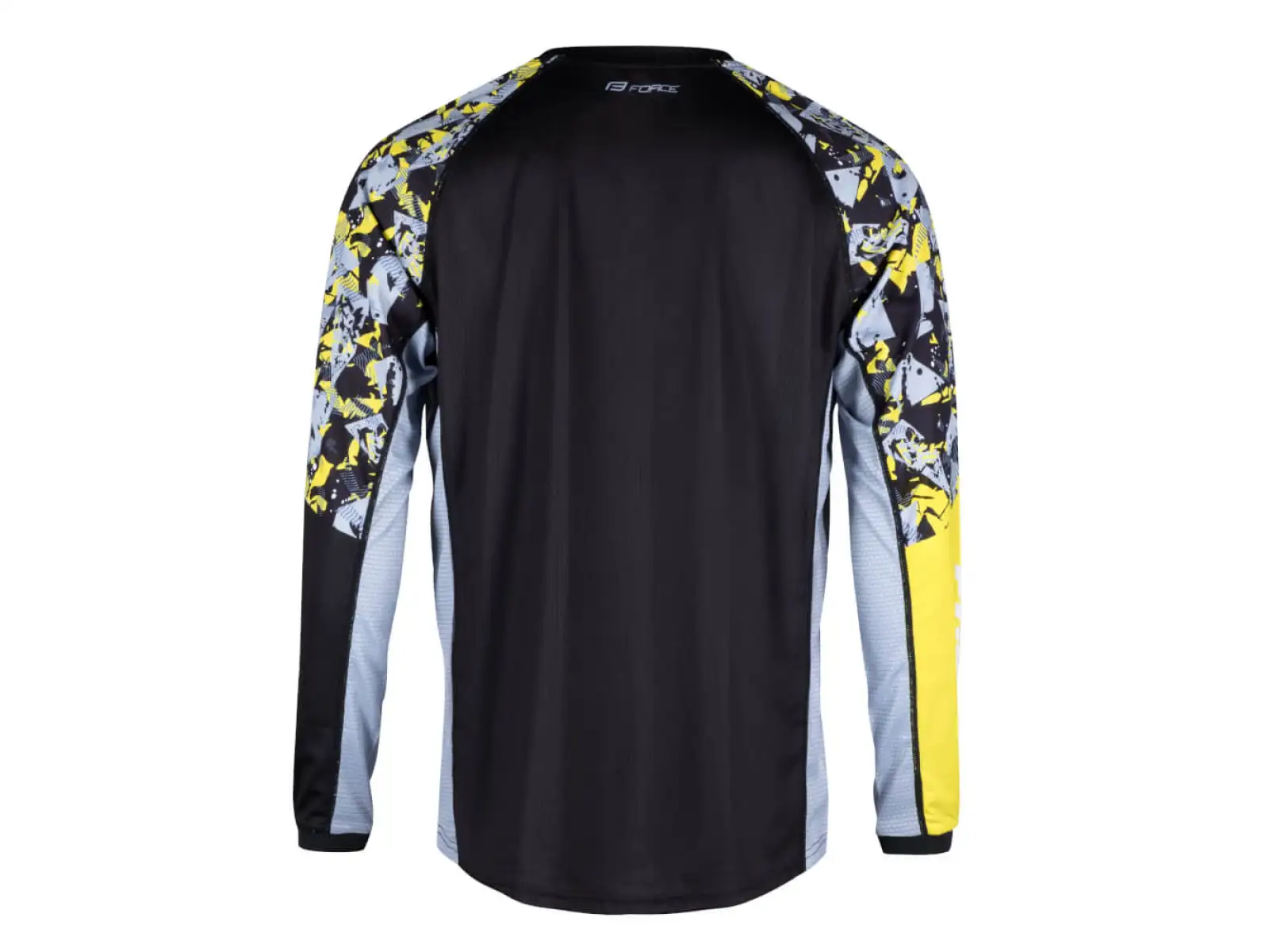 Force Reckless unisex dres dlhý rukáv čierna/žltá/sivá