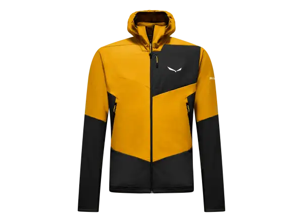 Salewa Ortles Fleece Pro Hooded pánska flísová mikina s kapucňou Gold