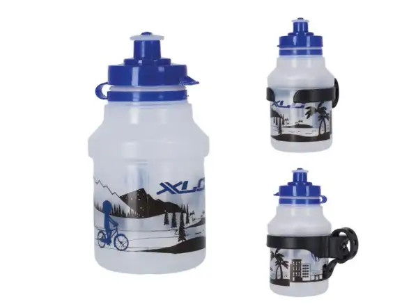 Detská fľaša XLC WB-K14 350 ml biela/modrá