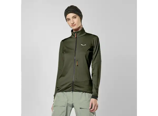 Salewa Sella Crevasse dámska mikina Dark Olive
