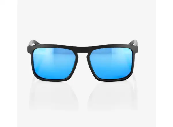 100% Renshaw okuliare Matte Black/HiPER Blue Multilayer Mirror Lens