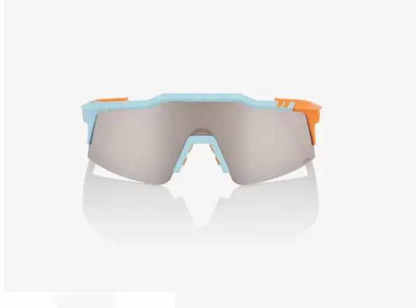 100% SPEEDCRAFT SL okuliare so zrkadlovými sklami modrá/oranžová/strieborná