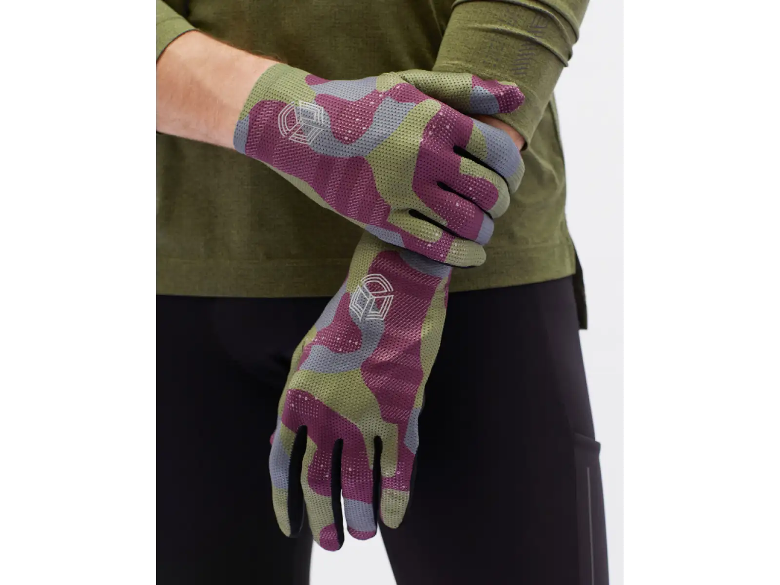 Silvini Saltaro pánske rukavice Plum/Olive