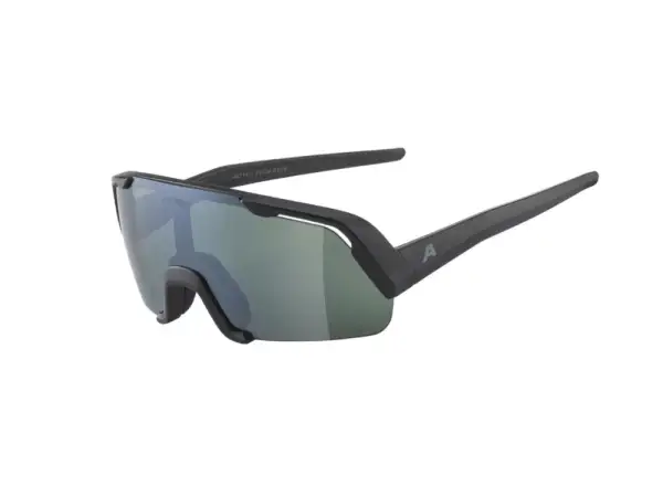 Alpina Rocket Youth Q-Lite detské okuliare Black Matt / Mirror Silver