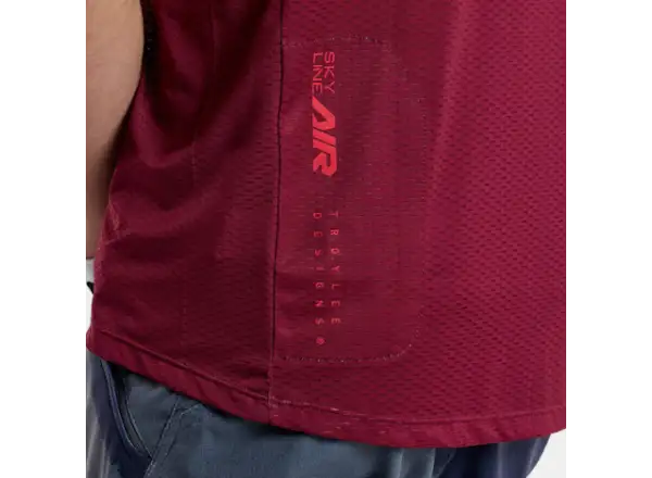 Troy Lee Designs Skyline Air Mono pánsky dres krátky rukáv Oxblood