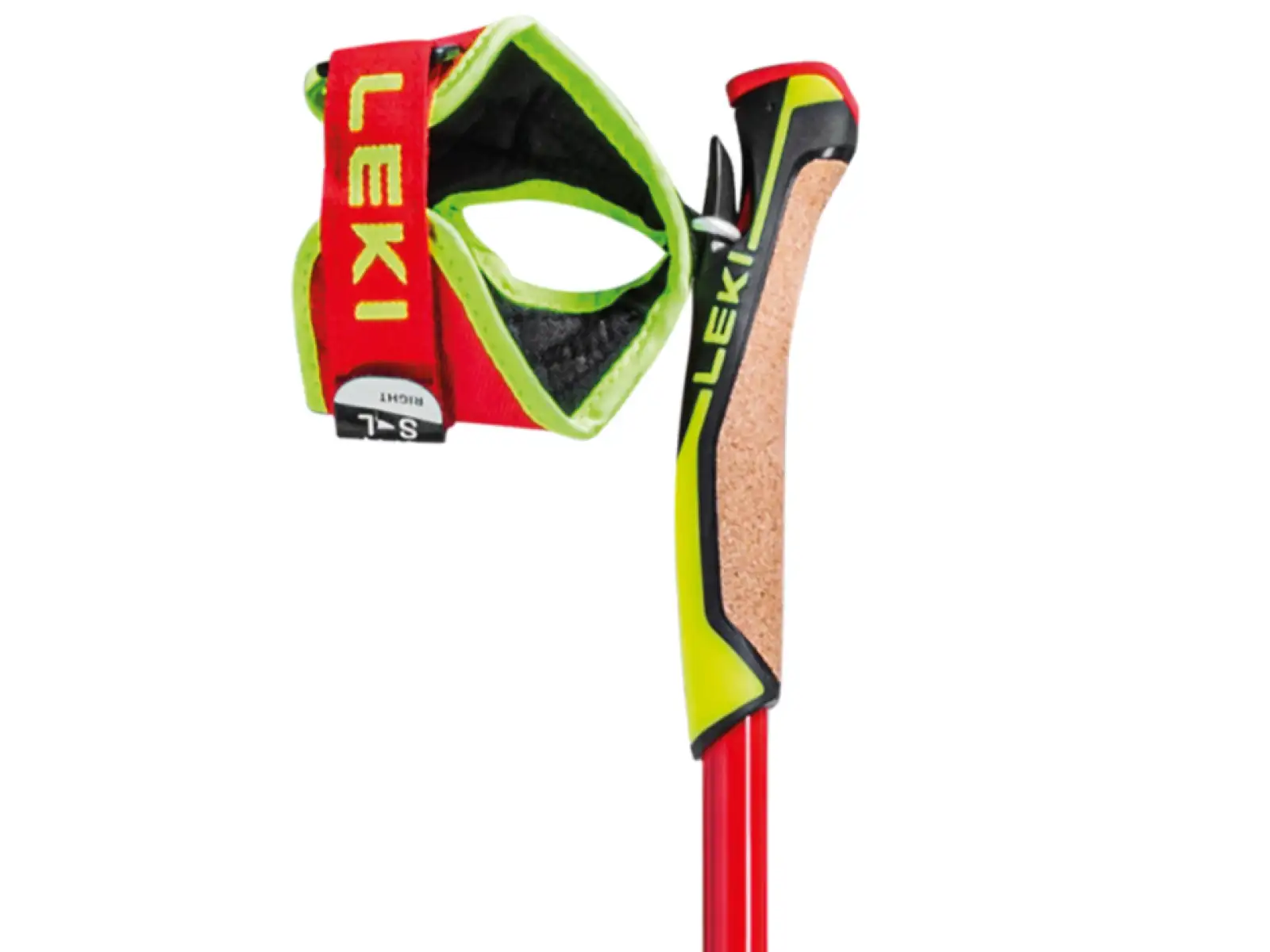 Leki PRC 750 bežecké palice Bright red/Neon yellow/Black