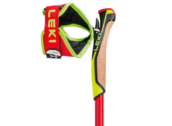 Leki PRC 750 bežecké palice Bright red/Neon yellow/Black
