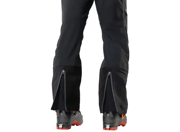 Dynafit Free Infinium Hybrid pánske nohavice s náprsenkou Black out