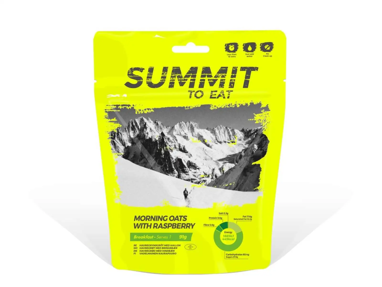 Summit To Eat dehydrované jedlo Ovsená kaša s malinami 98 g