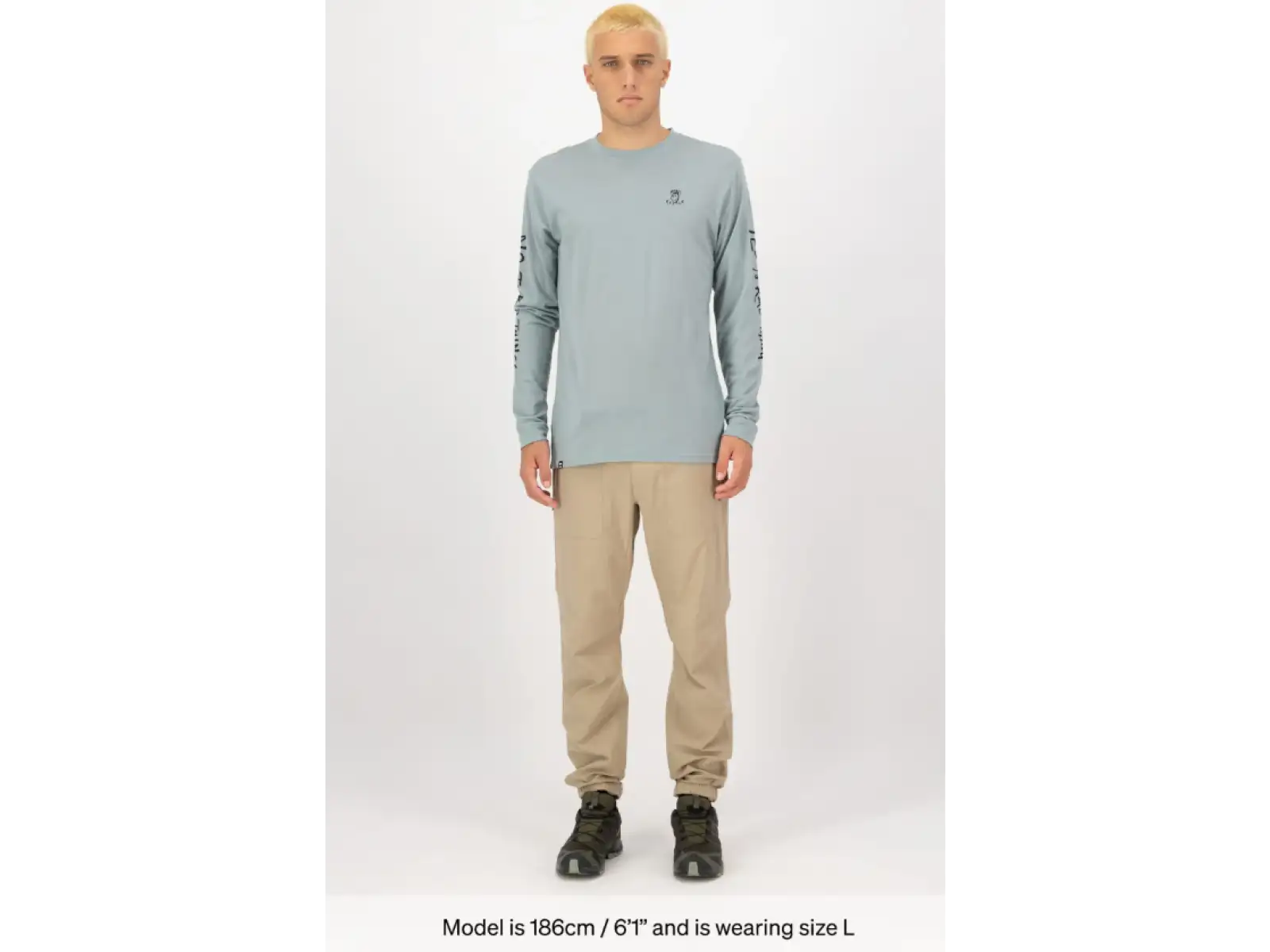 Mons Royale Icon Merino Classic pánske tričko dlhý rukáv Dew