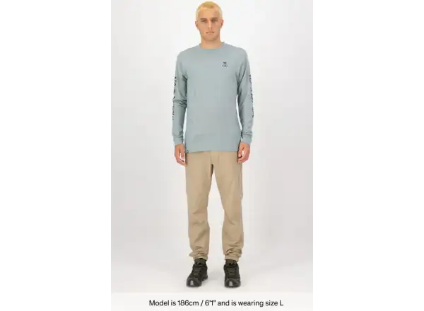 Mons Royale Icon Merino Classic pánske tričko dlhý rukáv Dew