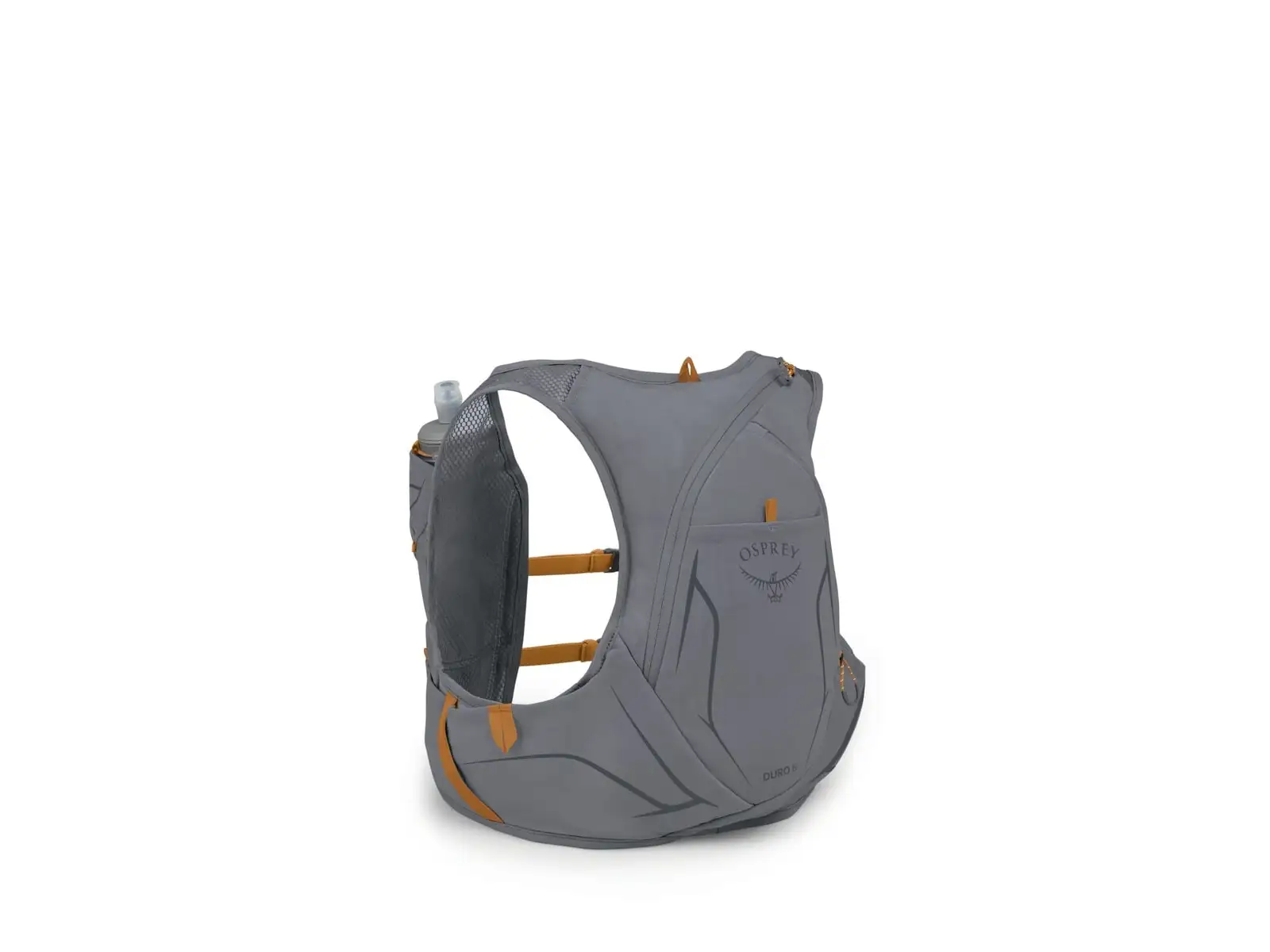 Osprey Duro 6 vesta 6 l + 2x fľaša Hydraulics 0,5 l Phantom Grey/Toffee Orange