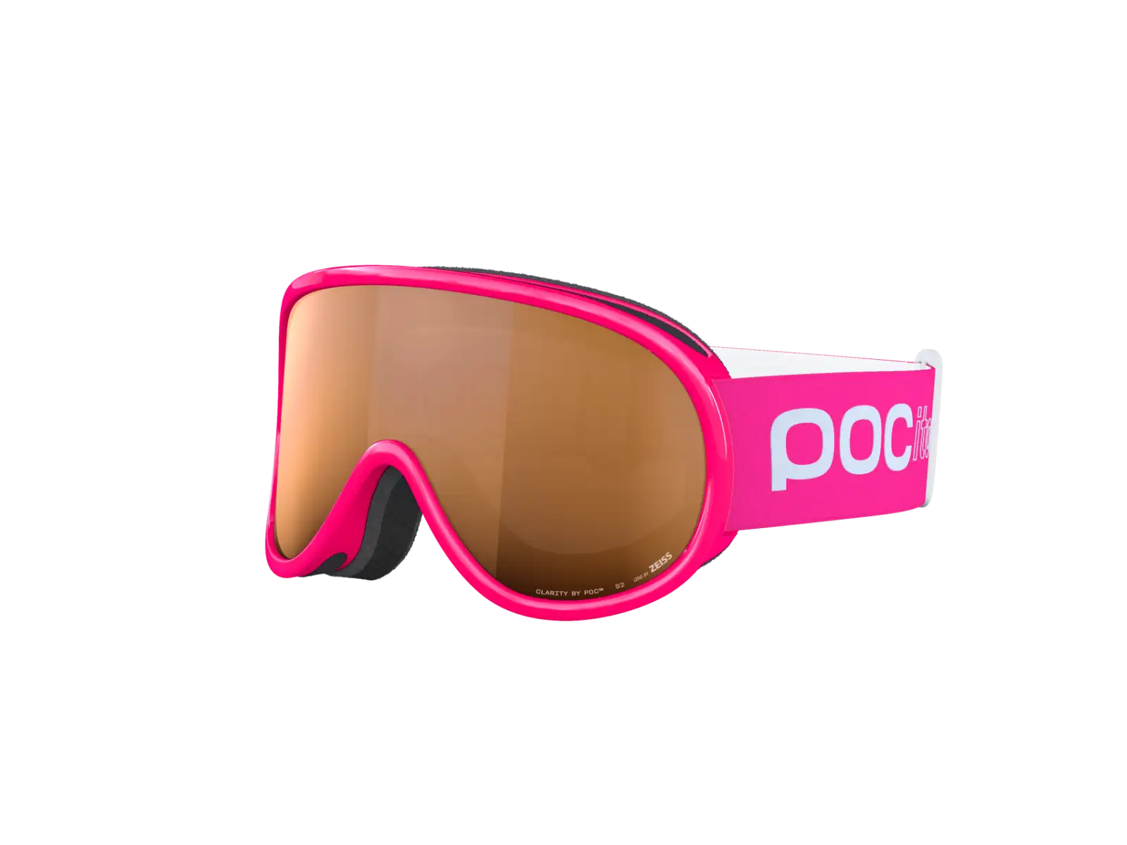 POC POCito Retina detské lyžiarske okuliare Fluorescent Pink/Partly Sunny Light Orange