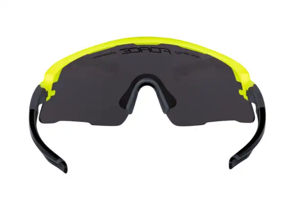 Force Ambient cyklistické okuliare fluo/sivé, čierne zrkadlové sklá