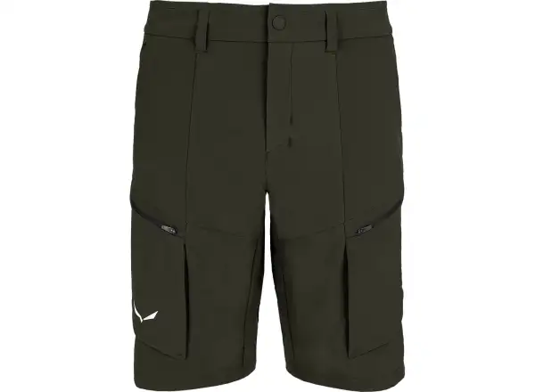 Salewa Puez Durastretch Cargo pánske kraťasy Dark Olive