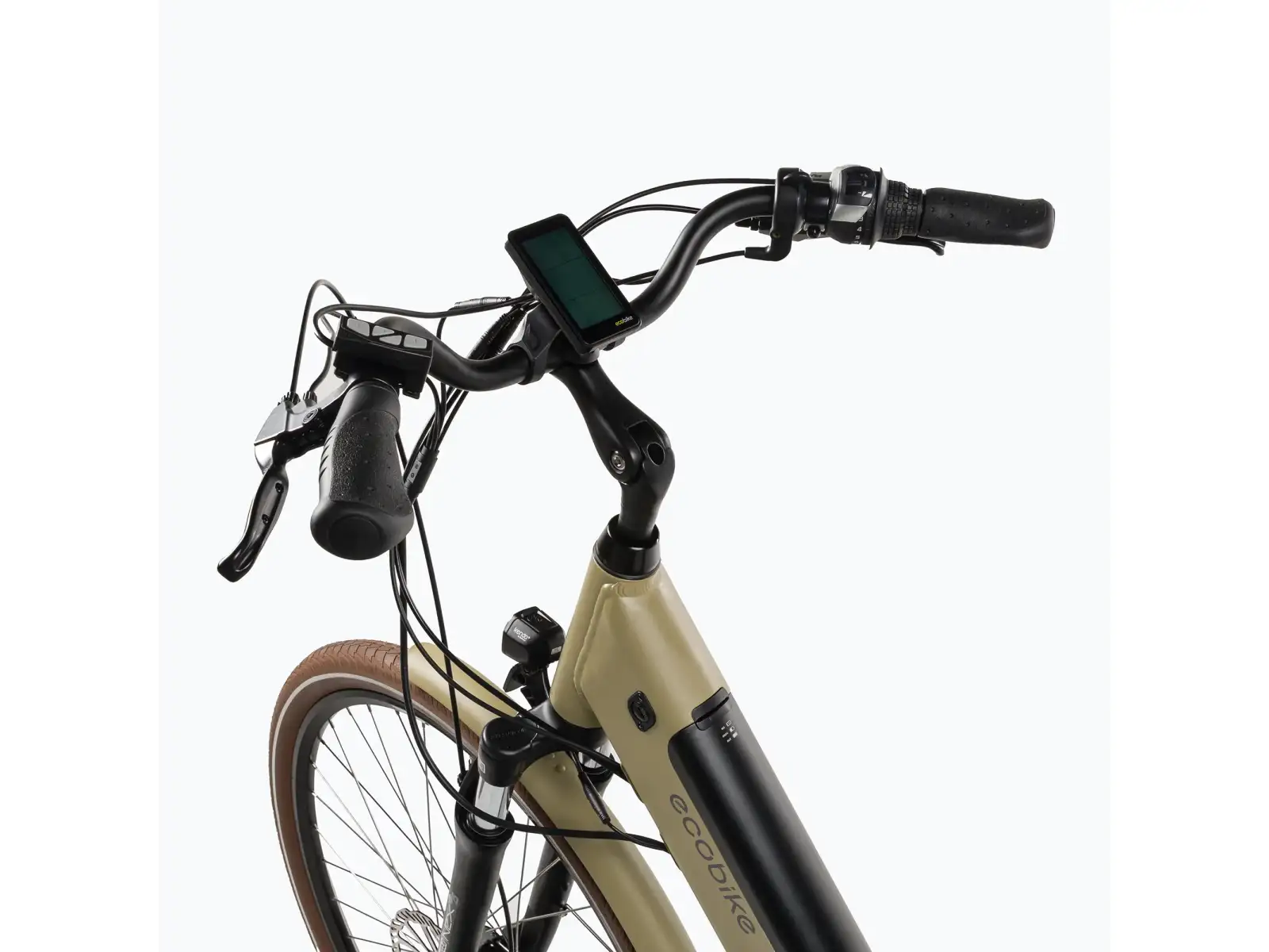 Ecobike X-City mestský elektrobicykel 468 Wh Cappuccino
