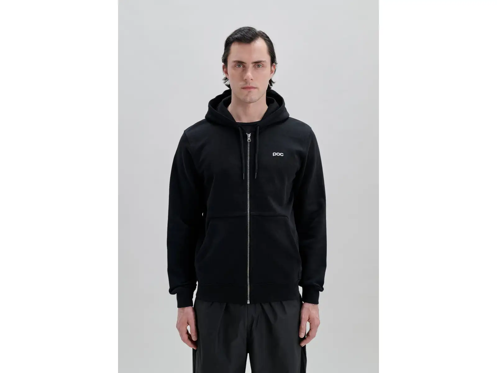 POC Zip Hoodie mikina na zips s kapucňou Uranium Black