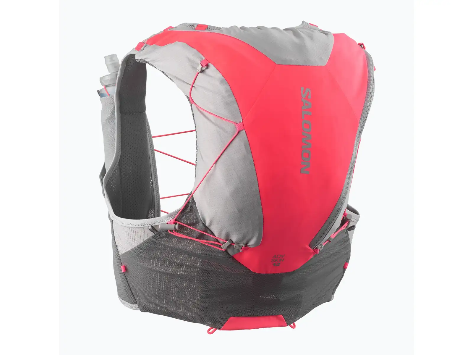 Salomon ADV Skin 12 Set bežecká vesta Castelrock/Alloy/Neon Flame